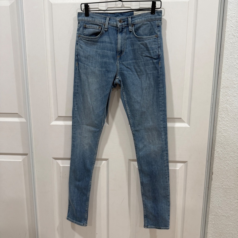Rag & Bone Fit 2 Slim Jeans Wilson Wash Blue Denim 30x32 MED21S1224CAWI